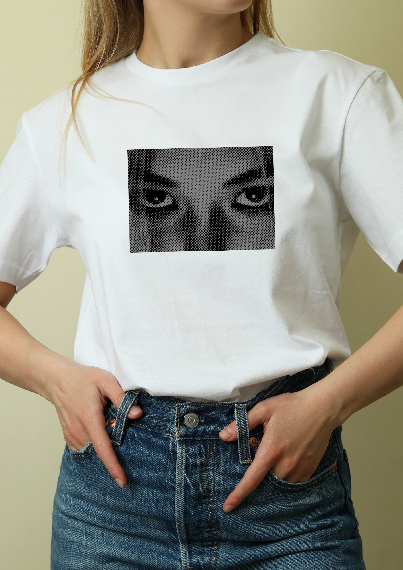 Feliz Olhos Halftones