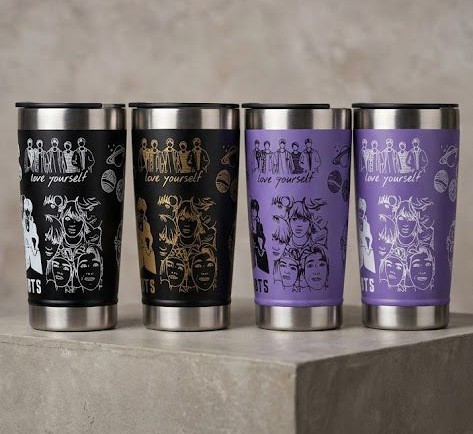 Copo Térmico 475ml Estampado BTS