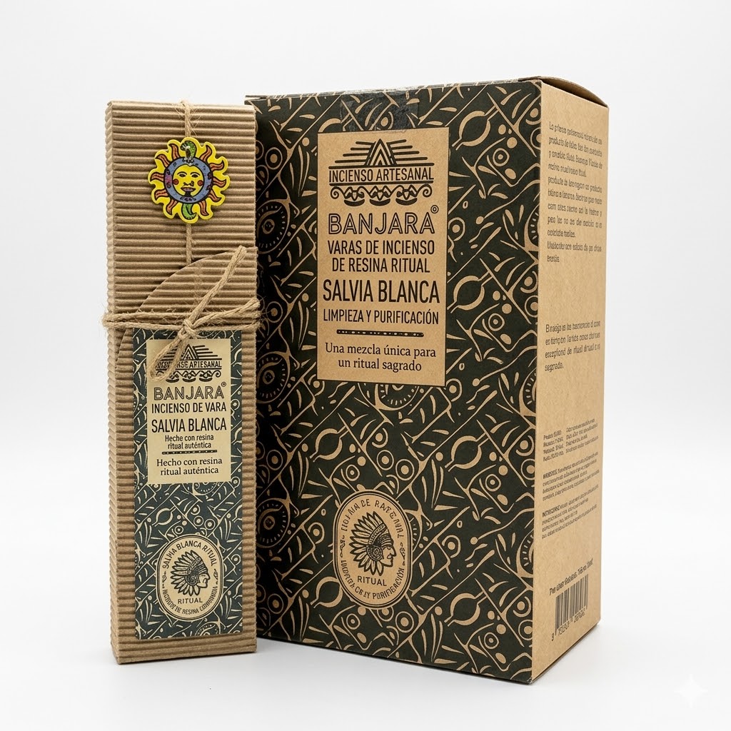 Varas de Incienso de Salvia Blanca Banjara