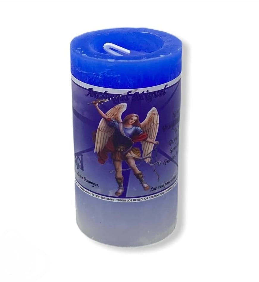 Vela Arcángel Miguel Azul