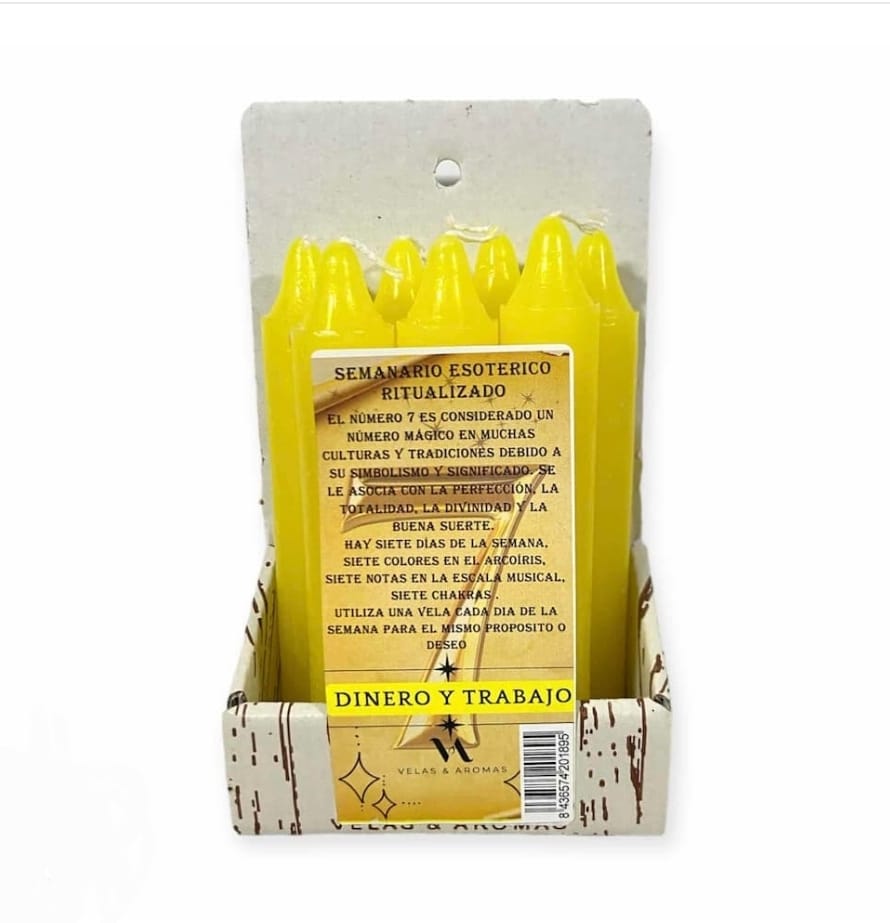 Velas Esotéricas Semanario Amarillo