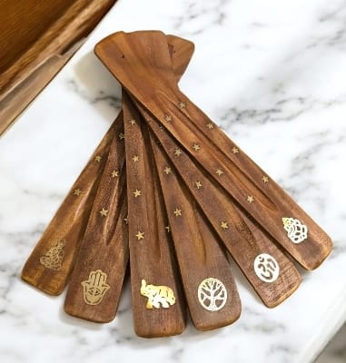 Porta Incienso de Madera