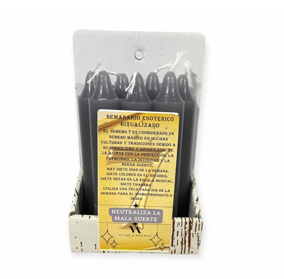 Velas Esotéricas grises