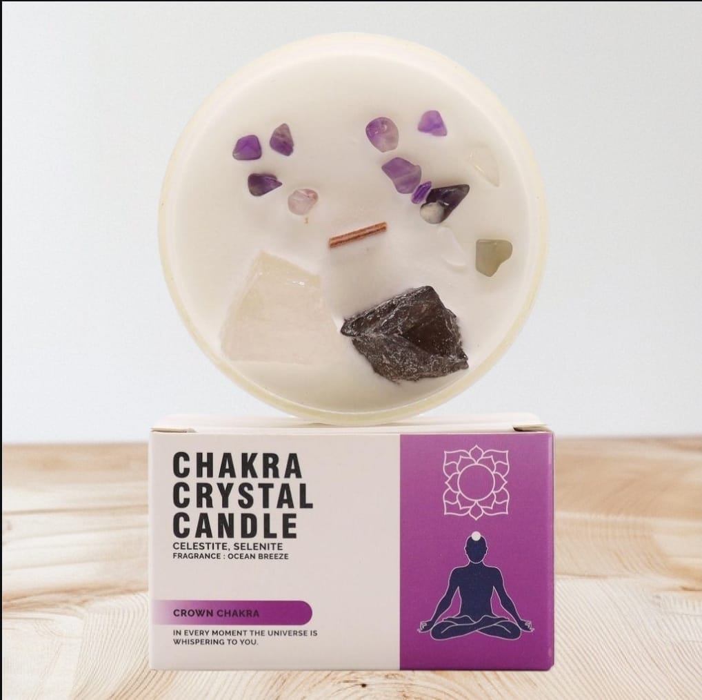Vela de Cristal Chakra