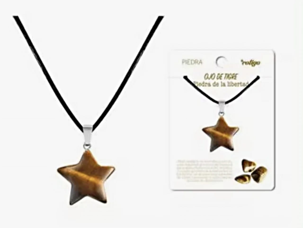 Collar estrella ojo de tigre
