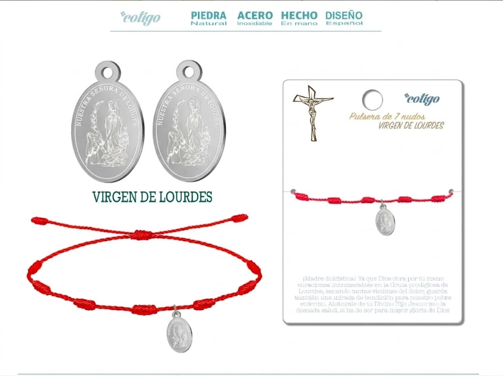 Pulsera Virgen de Lourdes
