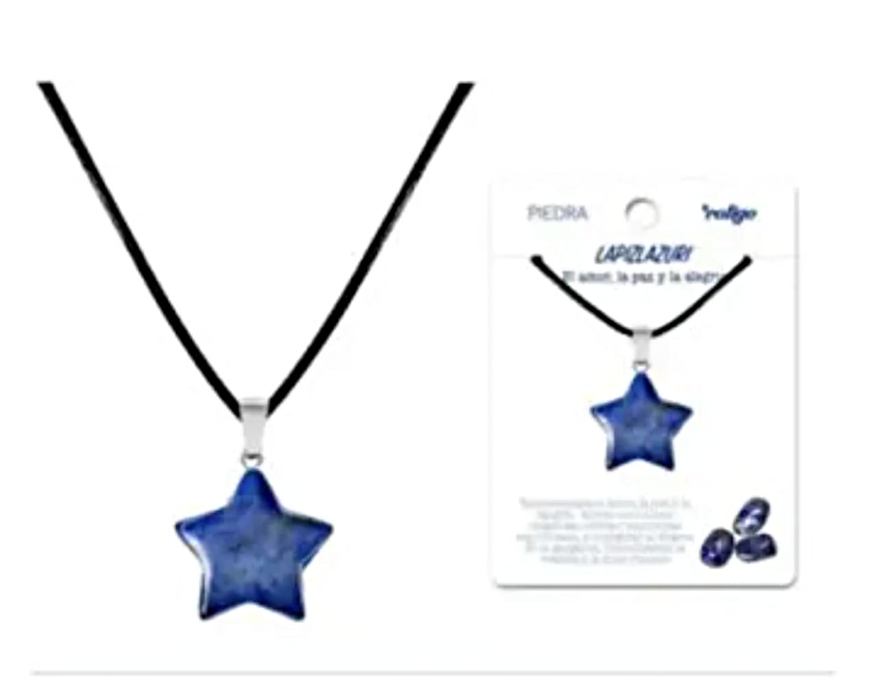 Collar estrella de lapislázuli