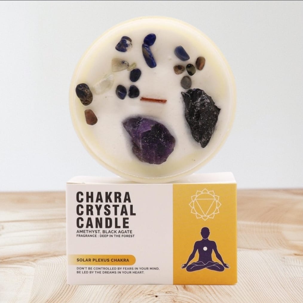 Vela de Cristal Chakra