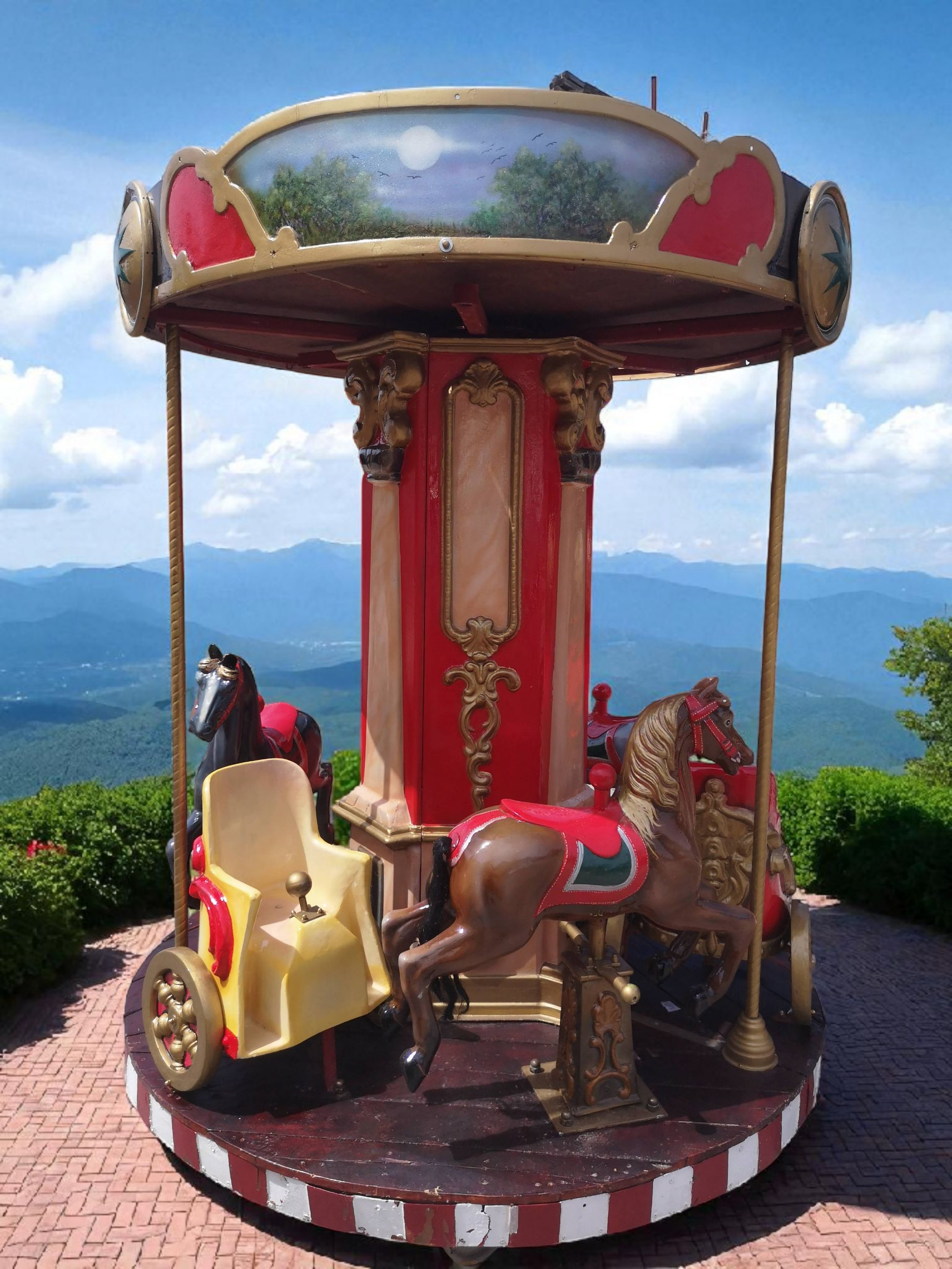 Mini Carrusel rojo infantil 