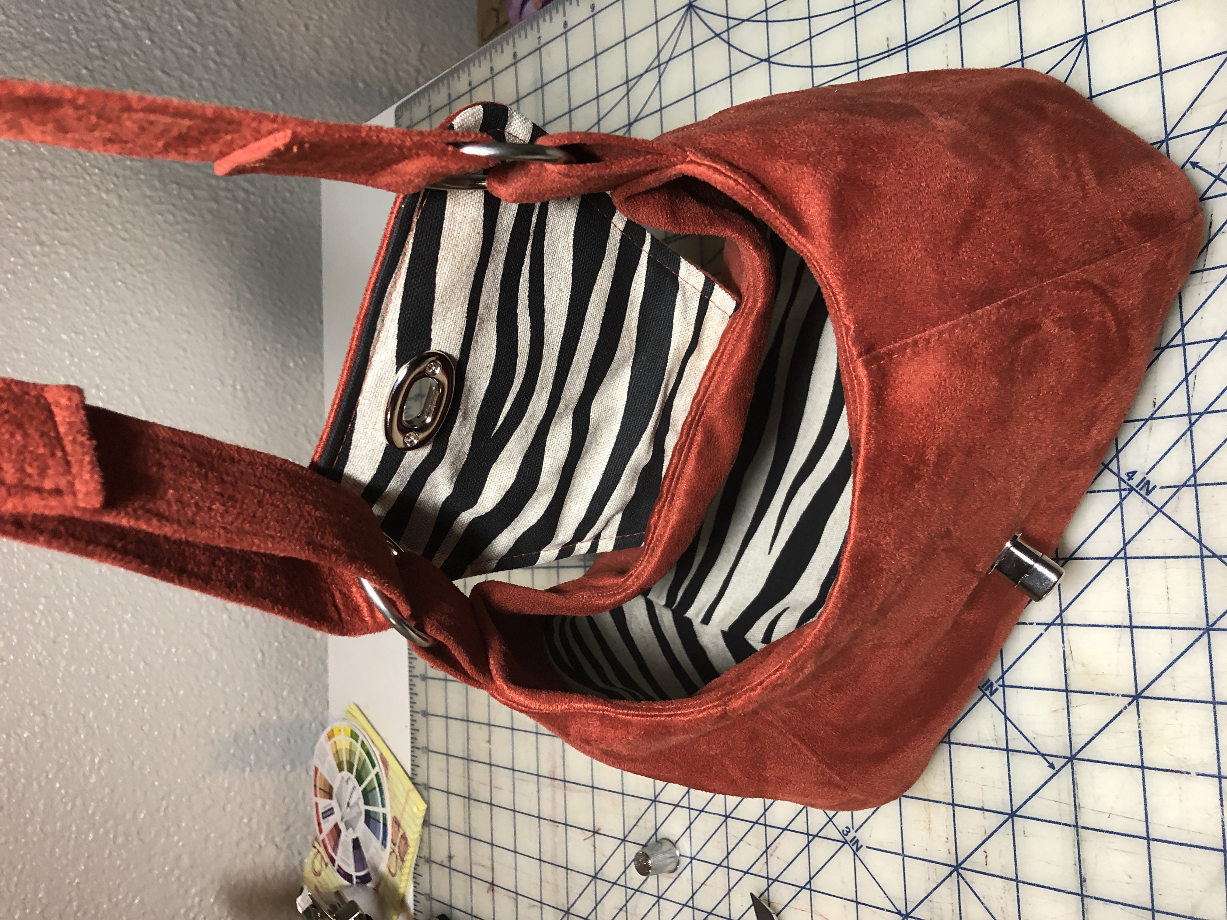 Pumpkin Spice Shoulder Hobo Bag