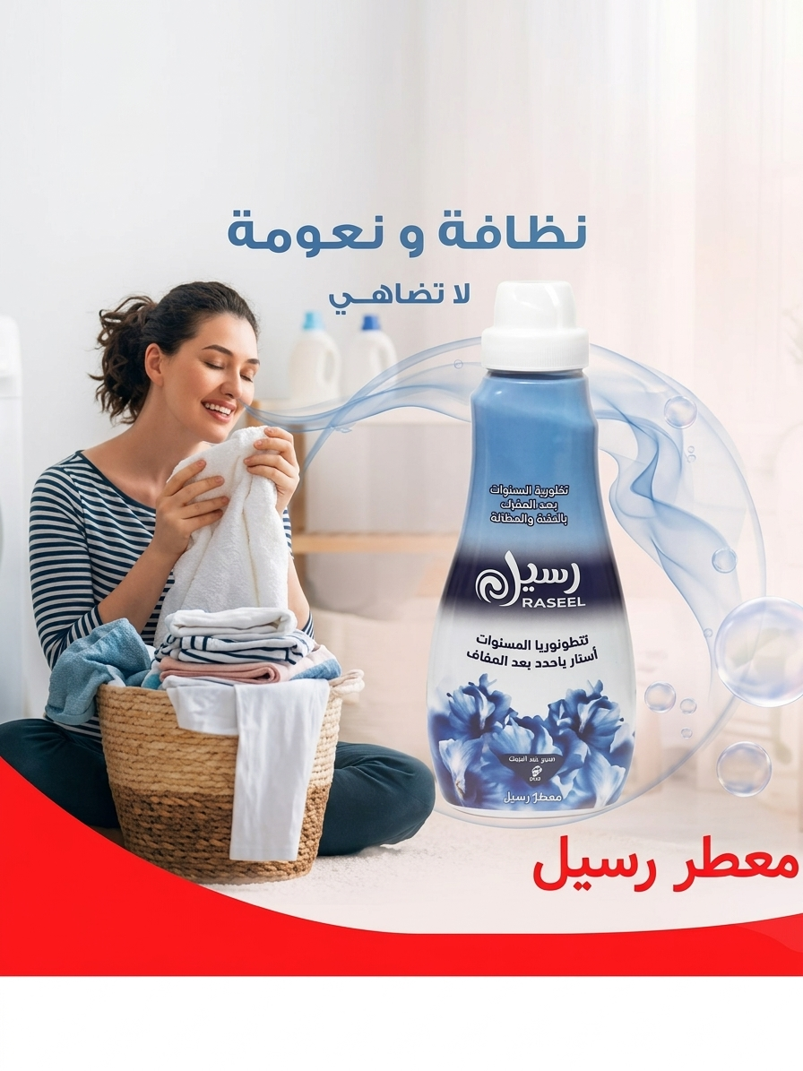 Raseel Concentrated Fabric Softener Blue Capsule Technology 900ml (Pack of 10)