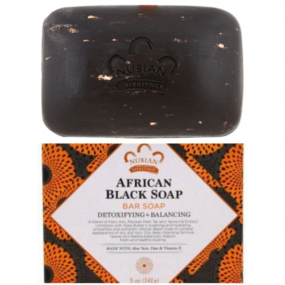 African Black Soap Bar natural detox cleanse 