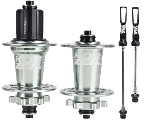 PAR DE MAZAS KOOZER / XM490 PRO / 6 PERNOS / 32H / 135MM / 100MM / QR