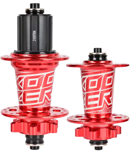 PAR DE MAZAS KOOZER / XM490 / 6 PERNOS / 32H / 135MM / 100MM / QR