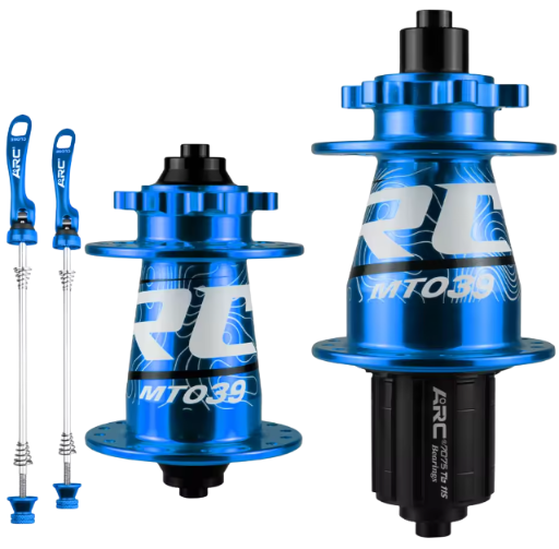 PAR DE MAZAS ARC / MT039 / 6 PERNOS / 32H / 135MM / 100MM / QR