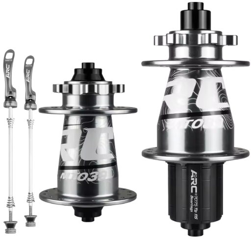 PAR DE MAZAS ARC / MT039 / 6 PERNOS / 32H / 135MM / 100MM / QR