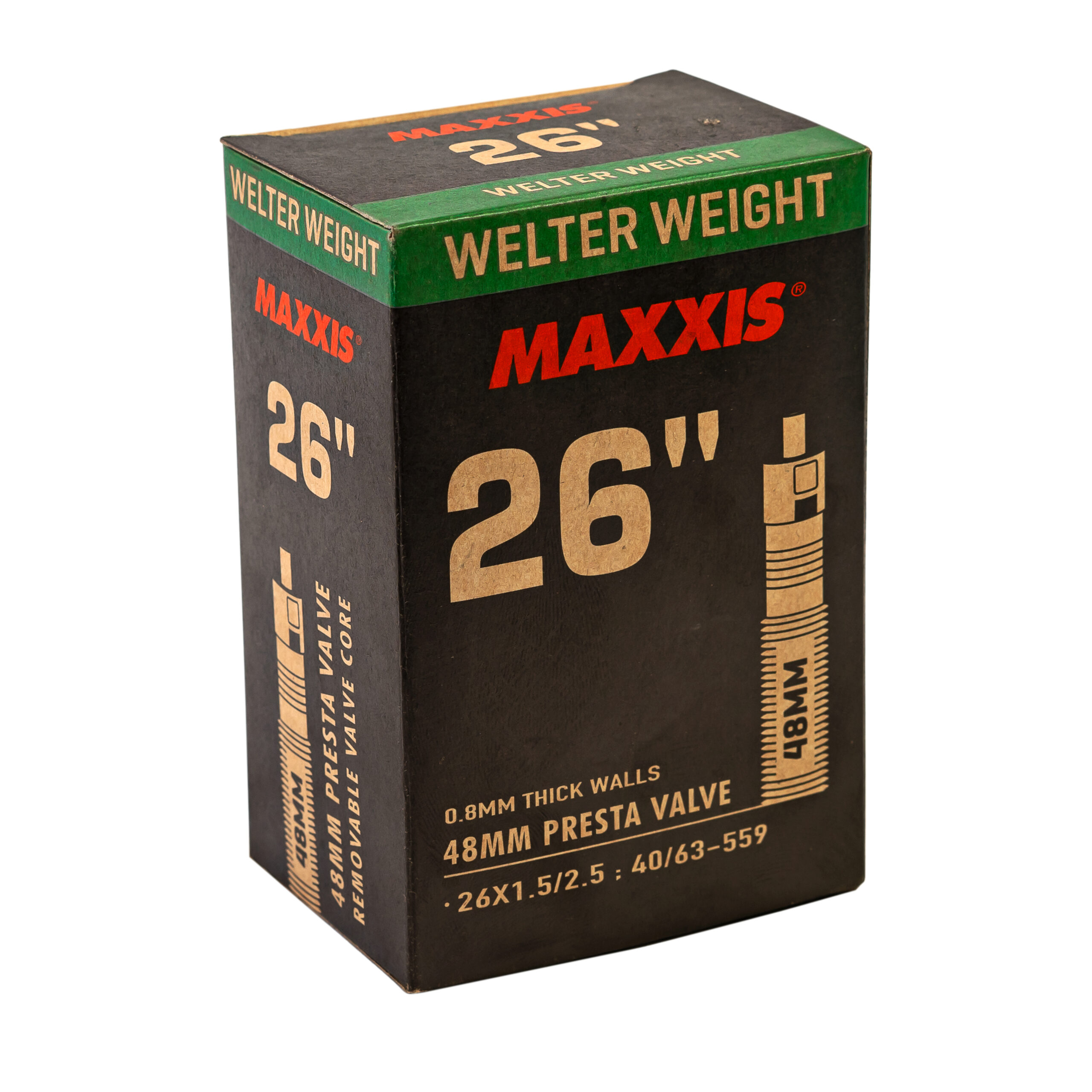 CAMARA MAXXIS 26" X 1.5/ 2.5/ VALVULA PRESTA (48MM) WELTER WEIGHT