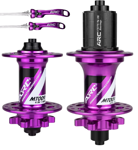 PAR DE MAZAS ARC / MT009 / 6 PERNOS / 32H / 135MM / 100MM / QR