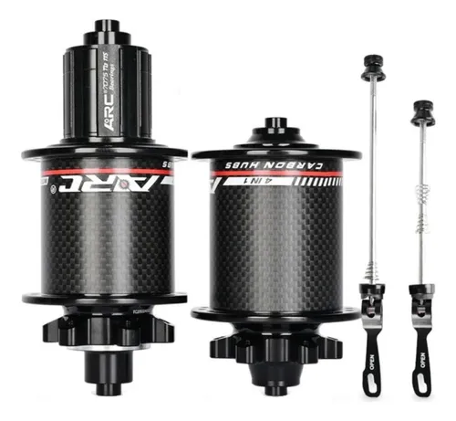 PAR DE MAZAS ARC / MT010 / CARBON / 6 PERNOS / 32H / 135MM / 100MM / QR