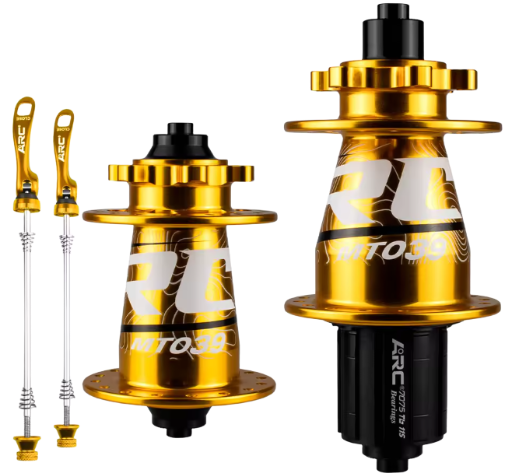 PAR DE MAZAS ARC / MT039 / 6 PERNOS / 32H / 135MM / 100MM / QR