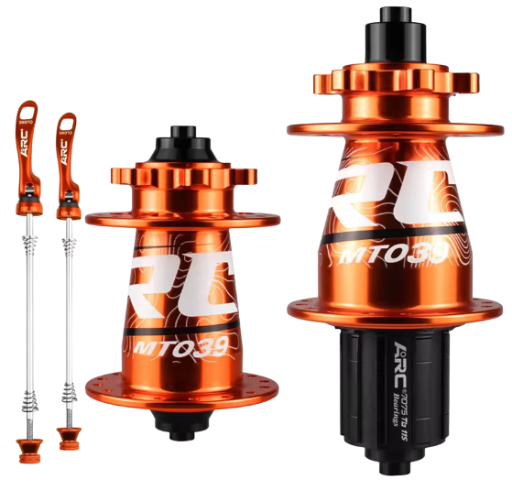 PAR DE MAZAS ARC / MT039 / 6 PERNOS / 32H / 135MM / 100MM / QR