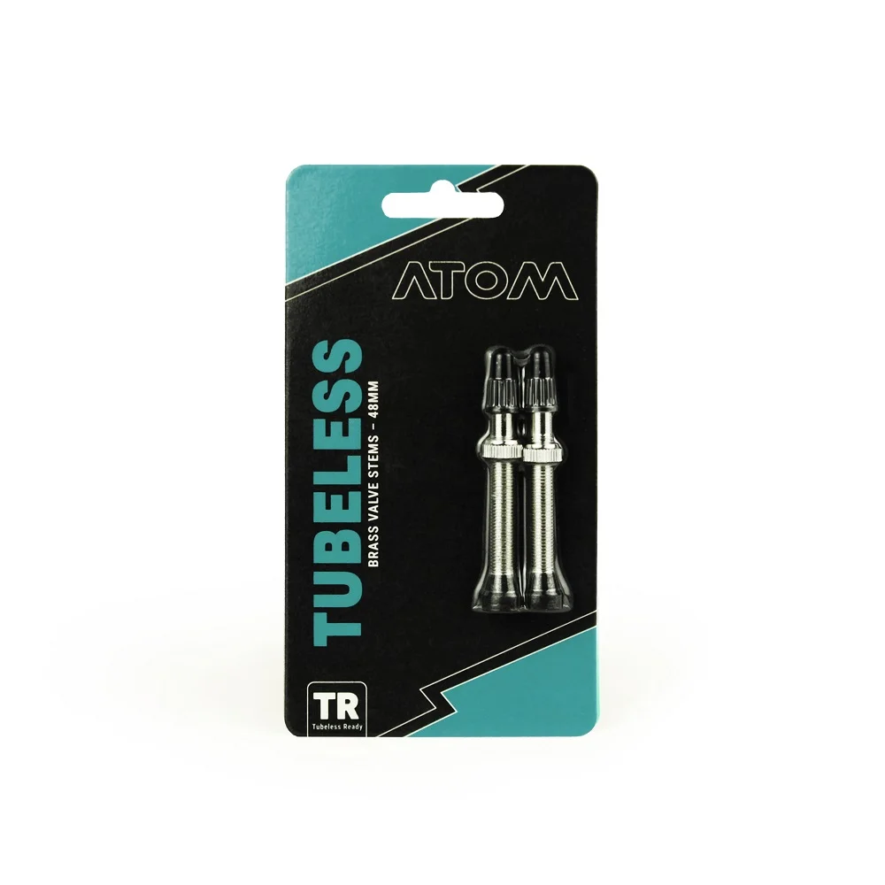 PAR DE VALVULAS ATOM/ LATON/ GRIS/ 48MM