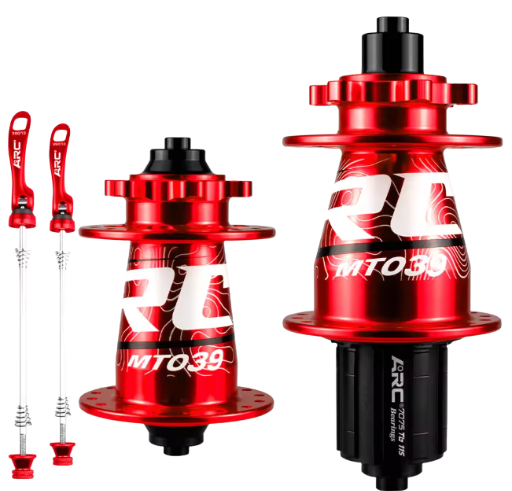 PAR DE MAZAS ARC / MT039 / 6 PERNOS / 32H / 135MM / 100MM / QR