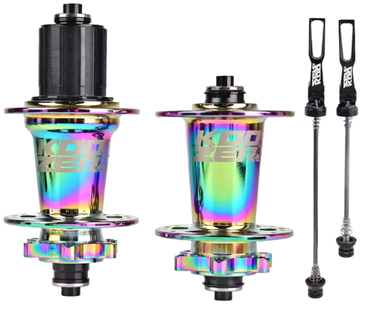 PAR DE MAZAS KOOZER / XM490 PRO / 6 PERNOS / 32H / 135MM / 100MM / QR