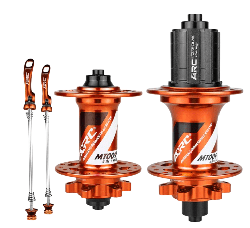 PAR DE MAZAS ARC / MT009 / 6 PERNOS / 32H / 135MM / 100MM / QR