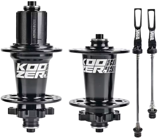 PAR DE MAZAS KOOZER / XM490 PRO / 6 PERNOS / 32H / 135MM / 100MM / QR