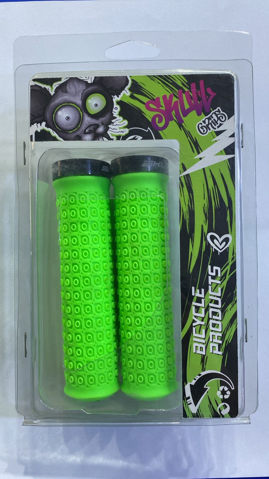 PUÑOS SKULL DE GOMA/ PERNADO/ VERDE