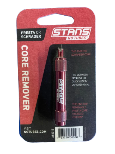 EXTRACTOR DE VALVULA STANS / ALUMINIO / ROJO