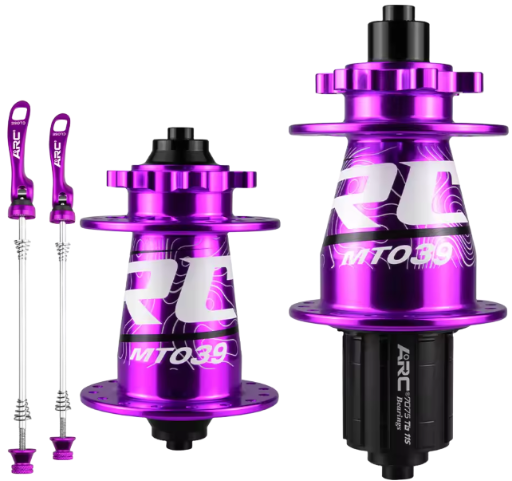 PAR DE MAZAS ARC / MT039 / 6 PERNOS / 32H / 135MM / 100MM / QR