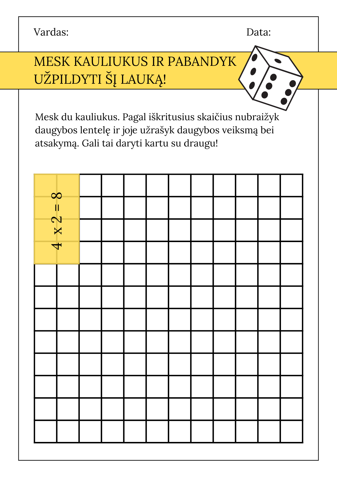 Kauliukų žaidimas