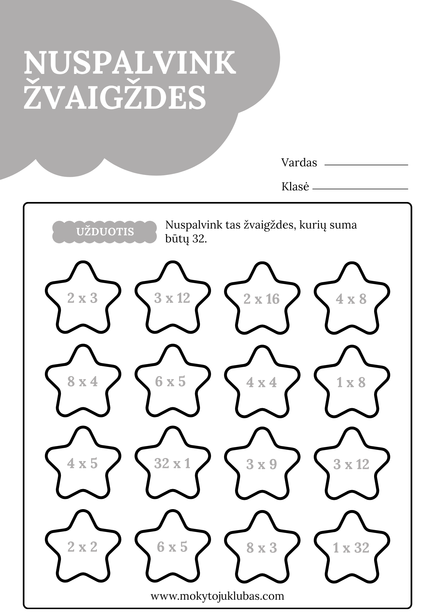 Nuspalvink žvaigždes