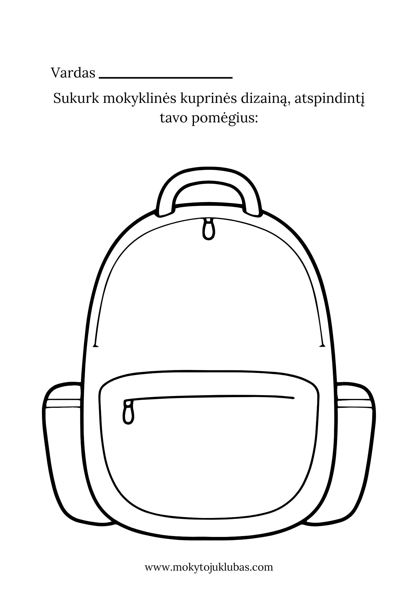 Kuprinės iššūkis