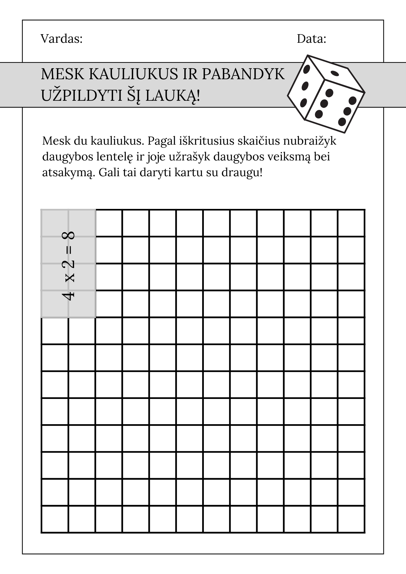 Kauliukų žaidimas