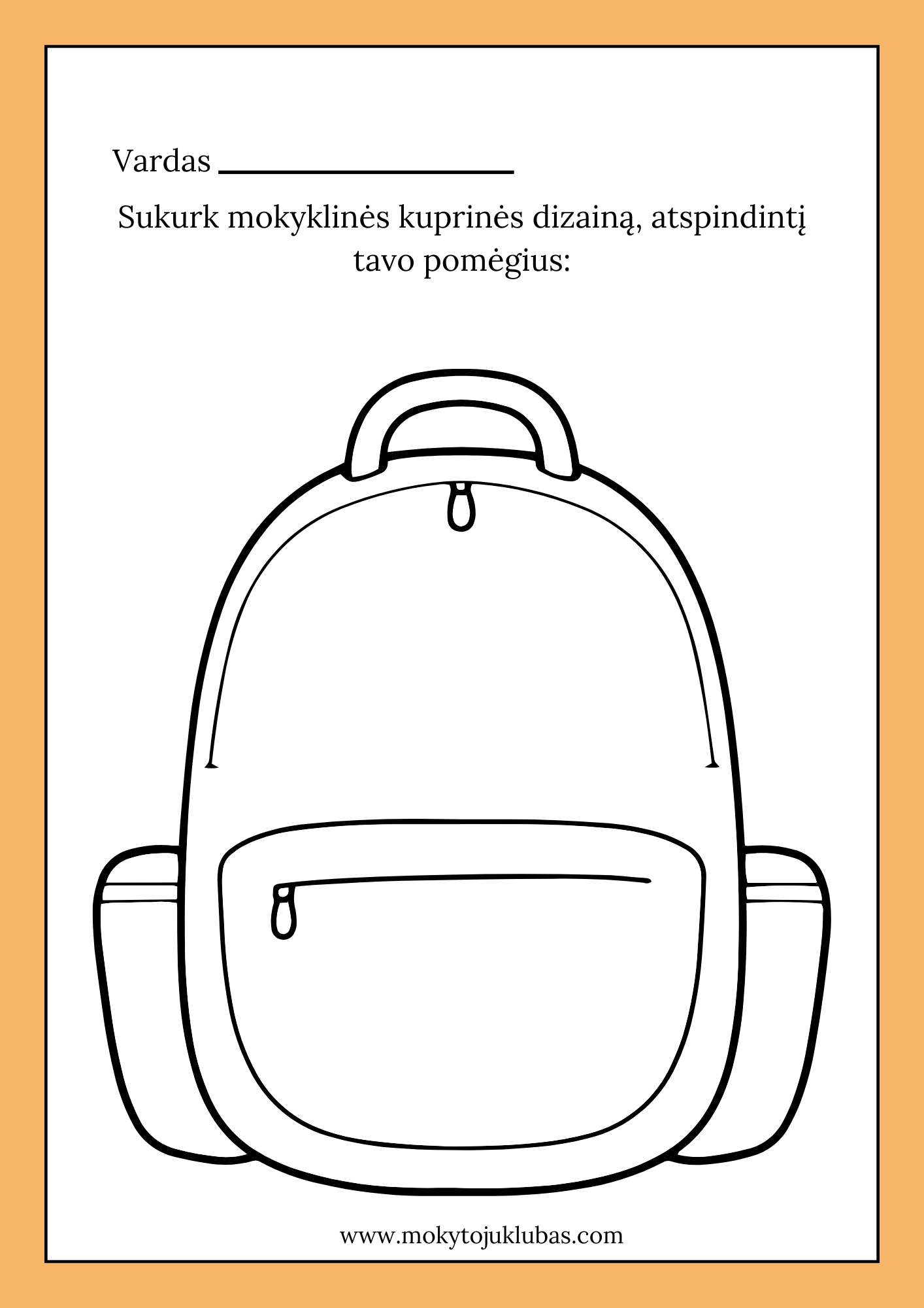 Kuprinės iššūkis