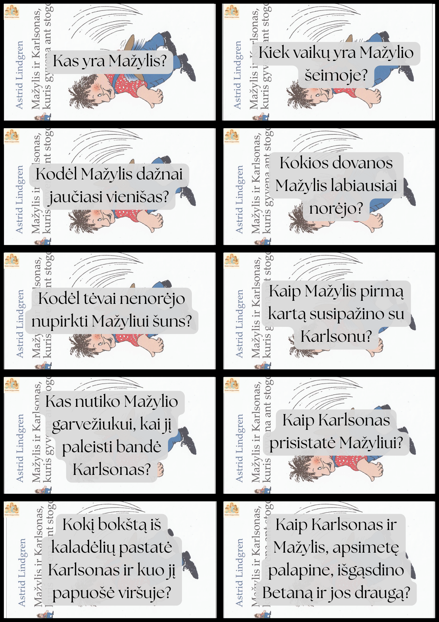 Knygos nagrinėjimo kortelės