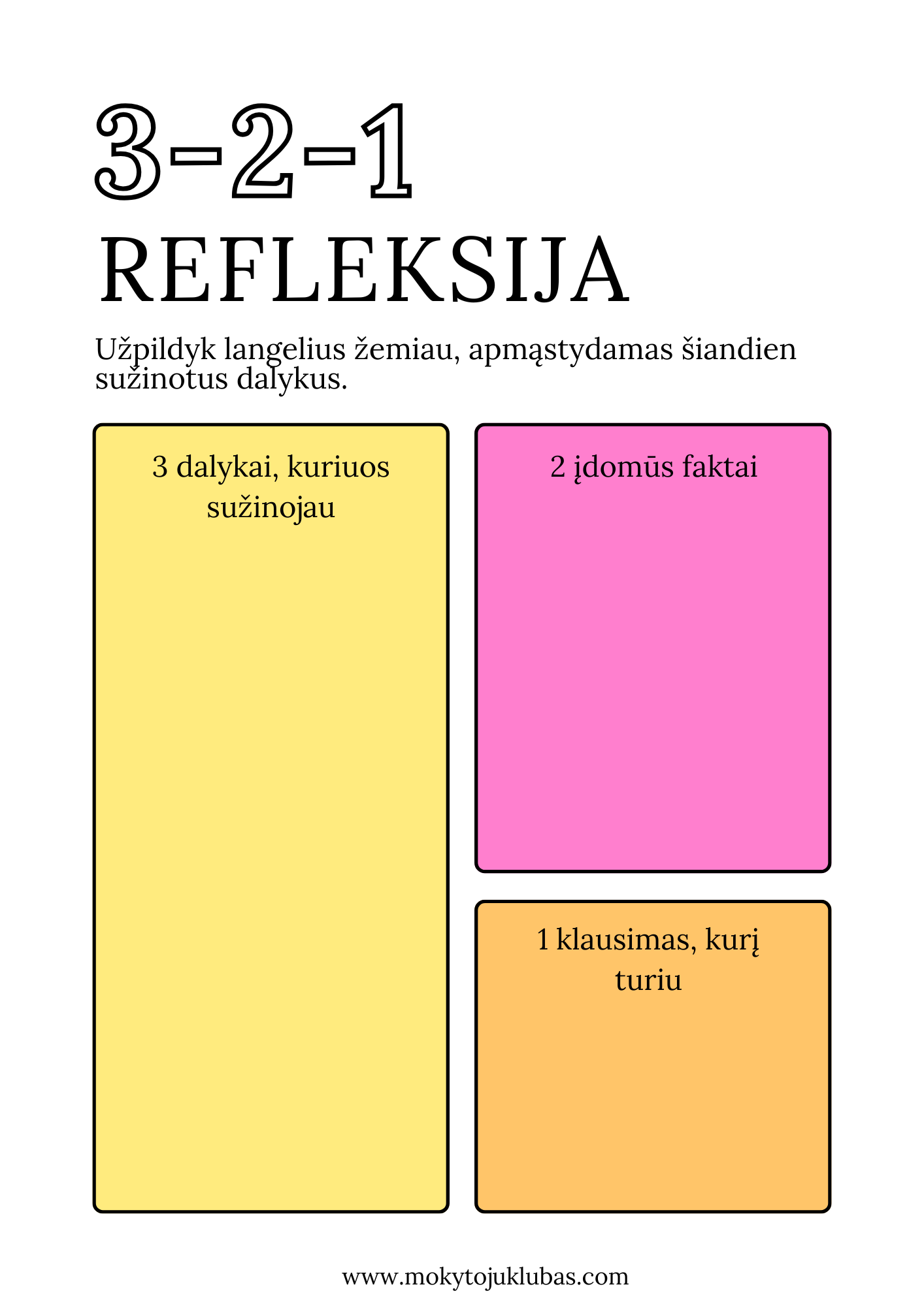 3-2-1 refleksija