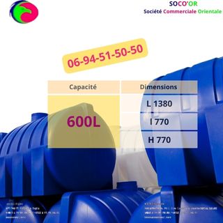 600 Litres Horizontale