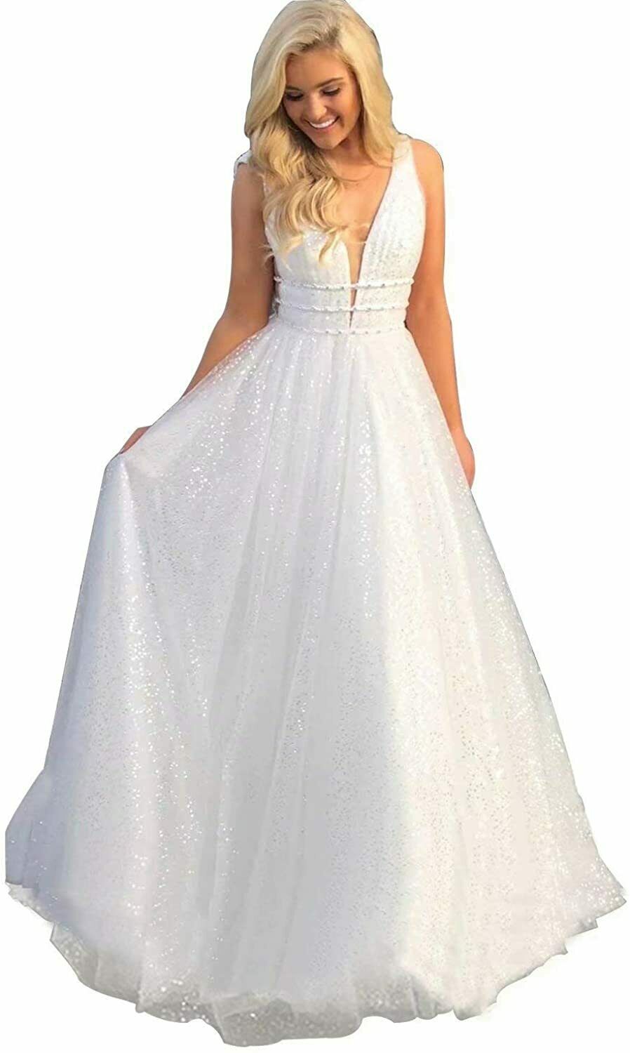 White Evening Gown