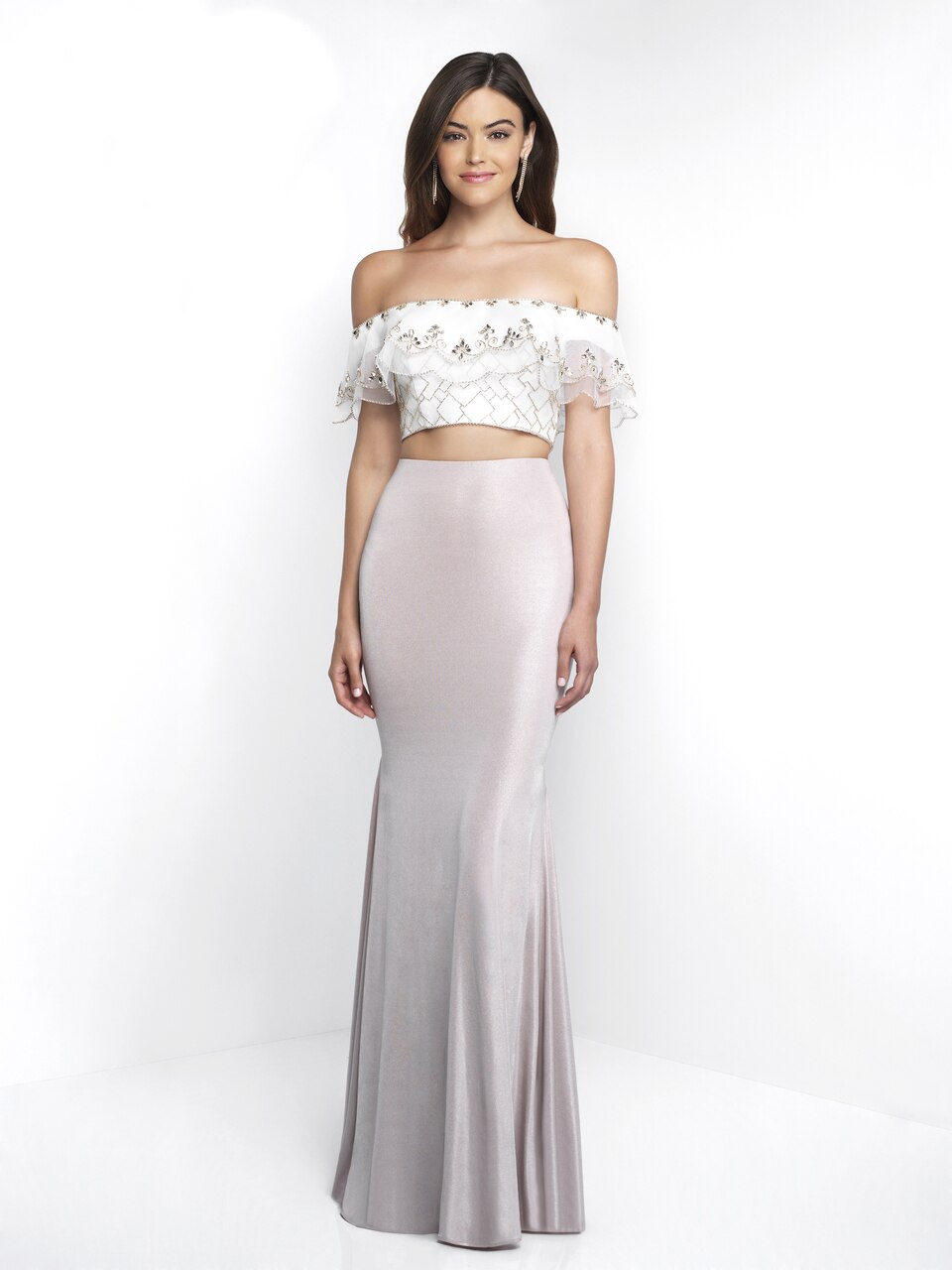 Off-Shoulder Crop Top & Maxi Skirt Set