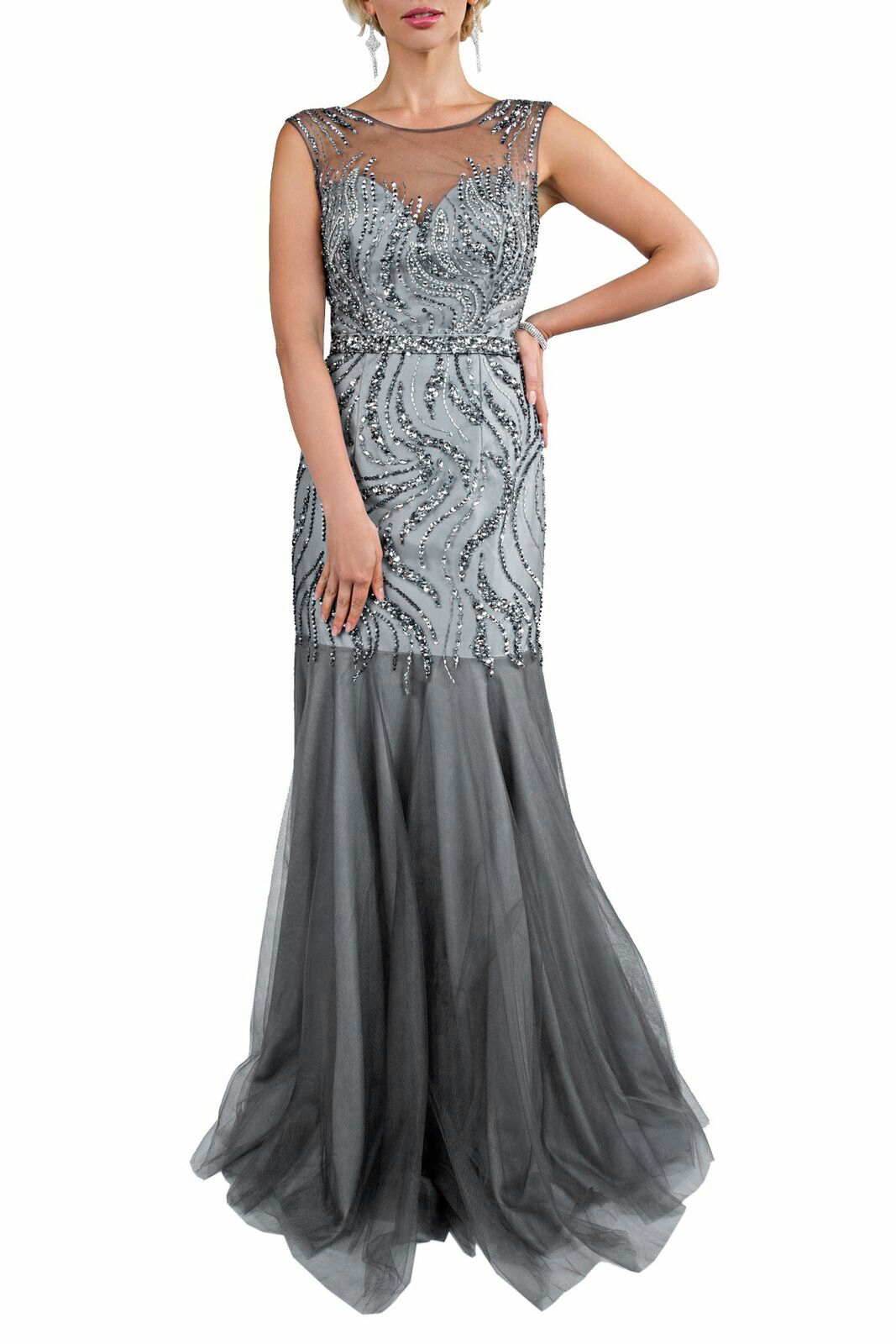 Embellished Evening Gown