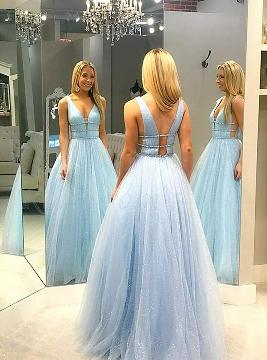 Light Blue Evening Gown