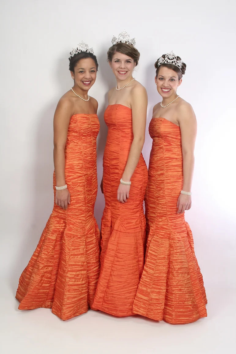 Orange Ball Gown