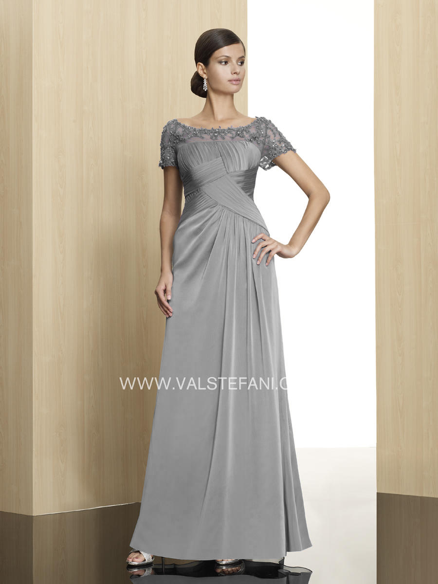 Silver Evening Gown