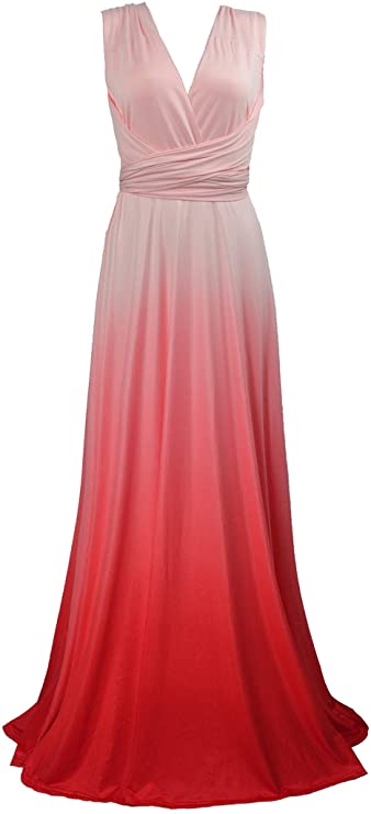 Ombre Red Infinity Gown