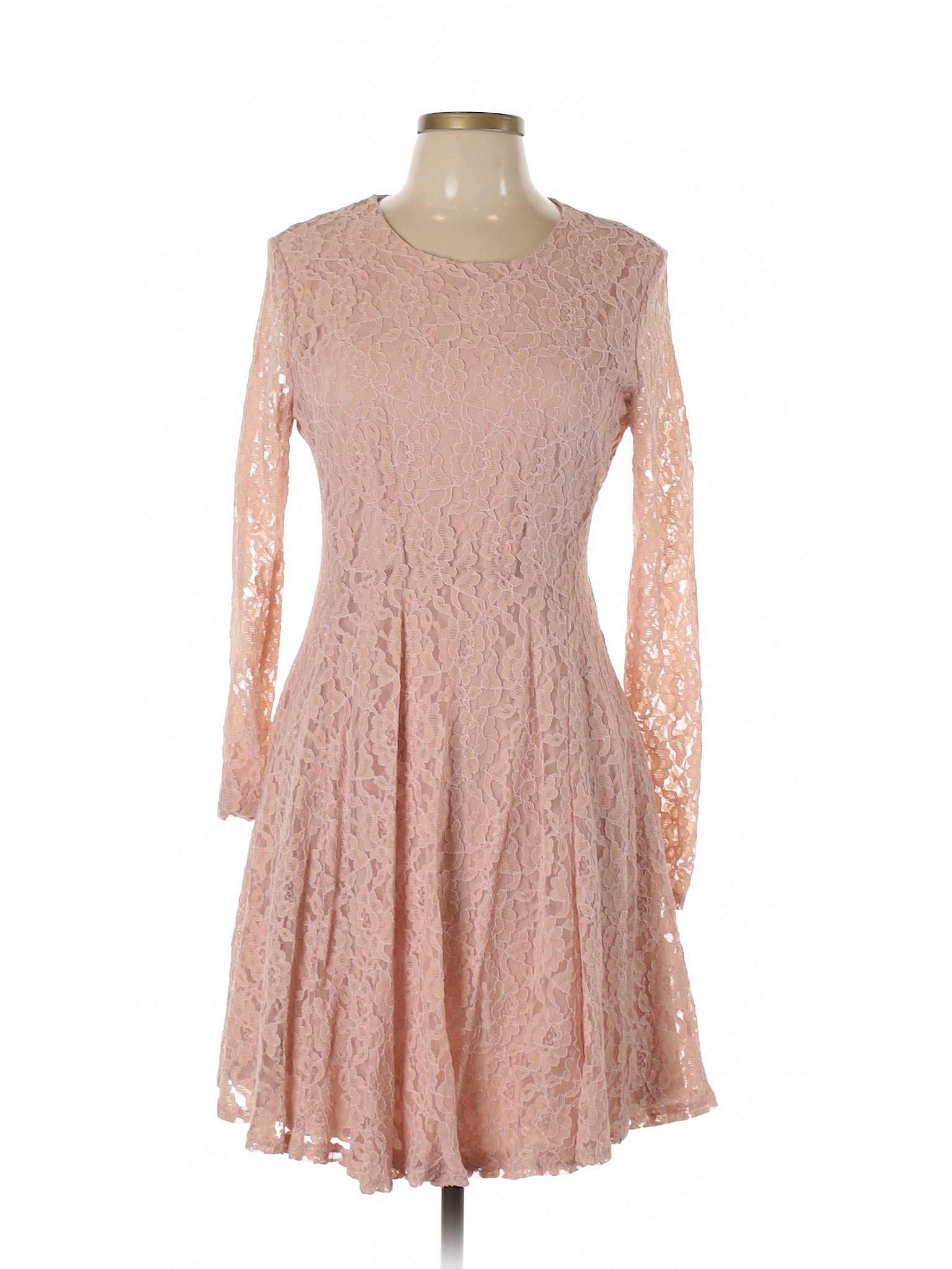 Blush Pink Lace Dress