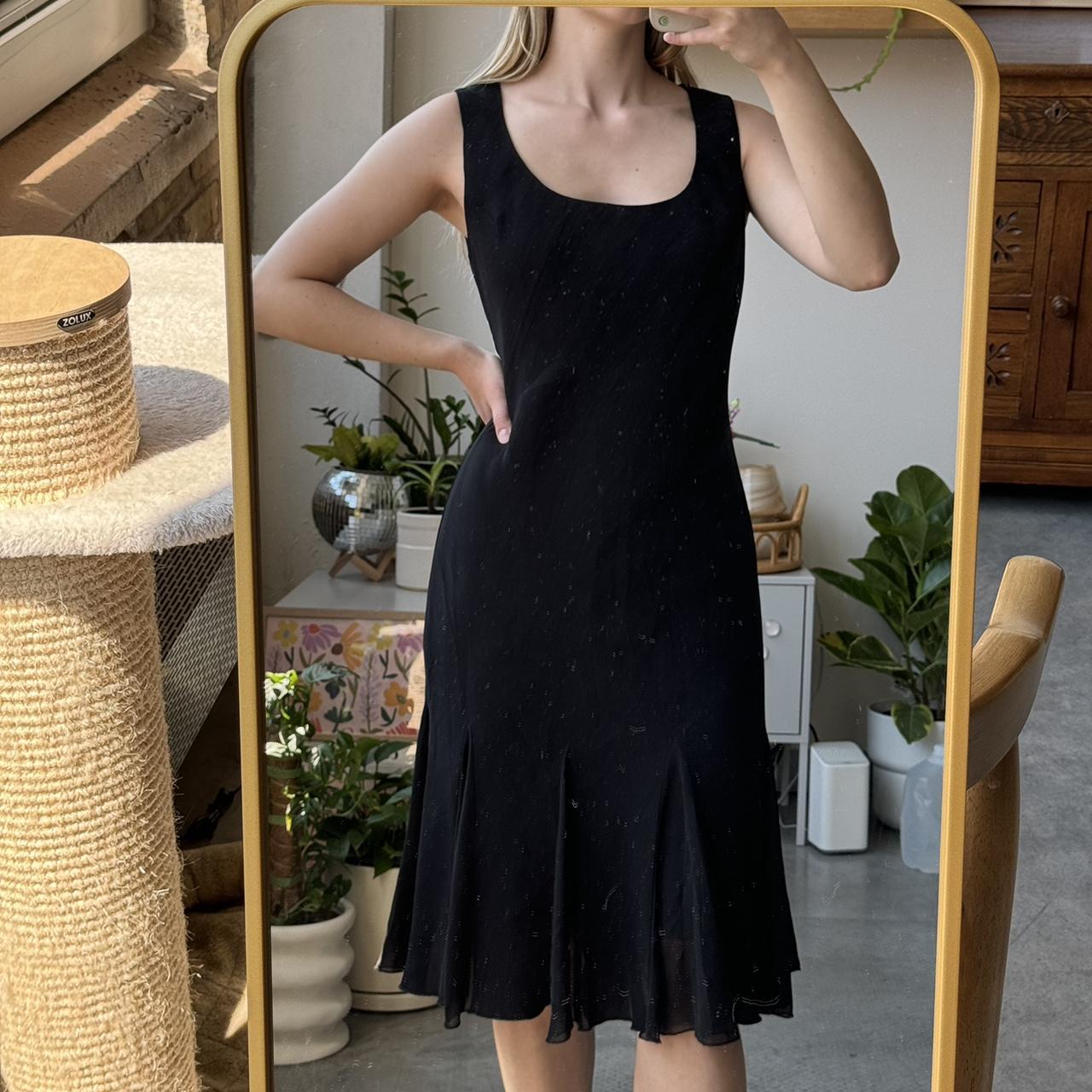 Sleeveless Black Midi Dress